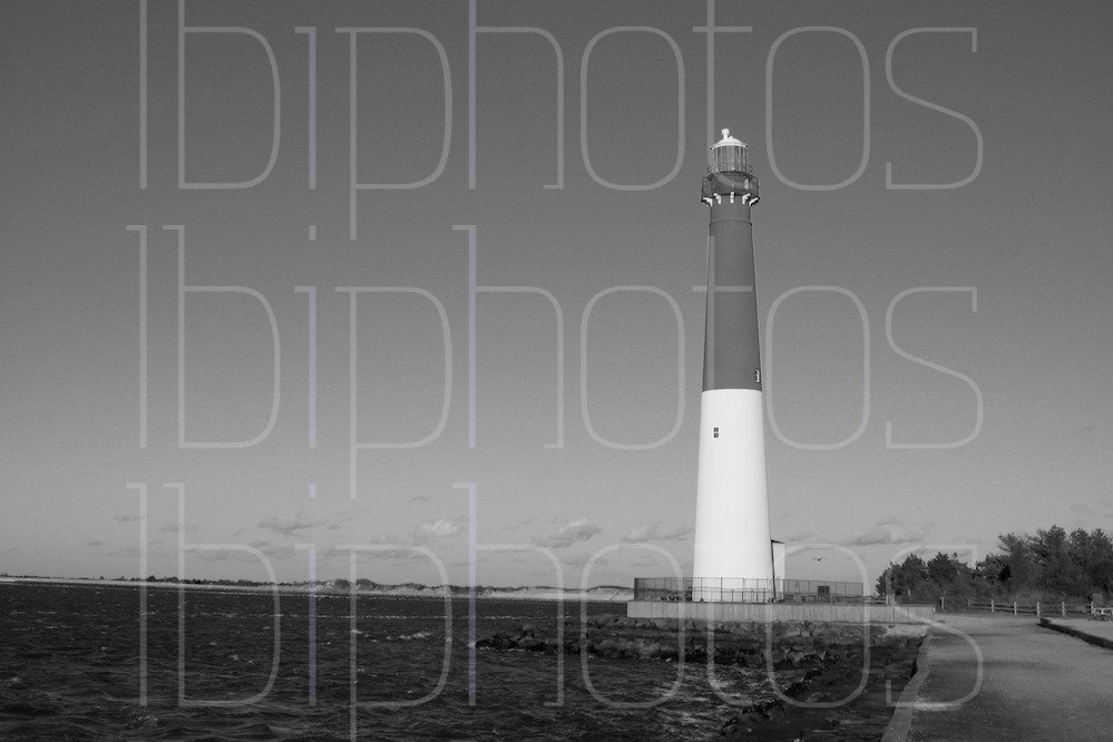 Barnegat Lighthouse from Andy's (BW)